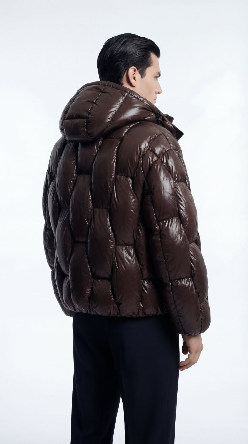 Quilted Down Jacket in Nylon